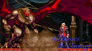 Castlevania Portrait of Ruin: All Bosses (No Damage, Hard Level 1, New Game)