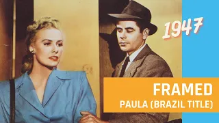 Paula, 1947, Framed, Glenn Ford, Barry Sullivan, Janis Carter, Film Noir