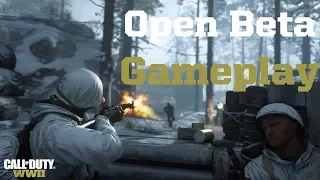 Call of Duty: WW2 Open Beta Gameplay No Commentary [ULTRA SETTINGS]