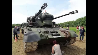 Militärtag Uffenheim 2017: Besuch der Museums-Panzer- und Radfahrzeuge Vorführung