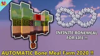 Minecraft 1.15 Auto BONEMEAL FARM - ZERO TICK Infinite Bonemeal Farm - Minecraft Tutorial [EASY!]