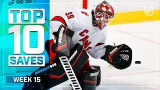 Top 10 Saves from Week 15 | 2021 NHL Season