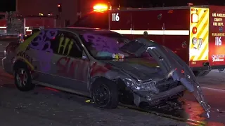 3 Vehicles Collide During Street Takeover