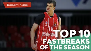 Turkish Airlines EuroLeague Top 10 Fastbreaks of the 2020-21 Season!