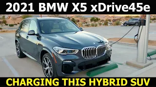 CHARGING THE PLUG-IN HYBRID BMW X5 xDrive45e