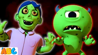 Scary Zombie and the Monster | Spooky Green Zombie Halloween Songs For Kids by @AllBabiesChannel