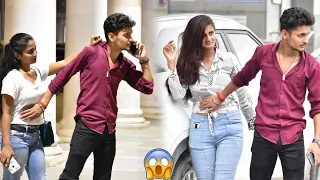 Touching Strangers Waist 😱 Prank || Harshit Prank Tv ||