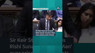 Sir Keir Starmer brands Rishi Sunak ‘Inaction Man’ over prisons and schools #itvnews #rishisunak