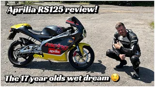 Aprilia RS125 Full Power review fitted with a full Arrow Exhaust - Flat out with the ultimate 125cc!