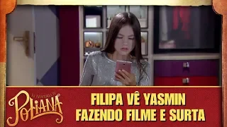 Filipa vê Yasmin fazendo filme e surta | As Aventuras de Poliana