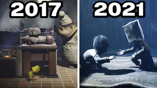 Graphical Evolution of Little Nightmares (2017-2021)