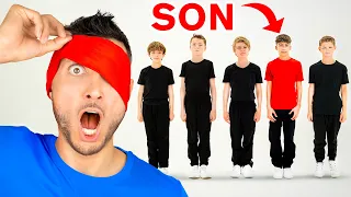Father Tries to Find his SON Blindfolded!