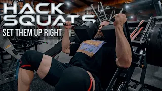 How to Set up Hack Squats for HUGE Quads and Legs with Hypertrophy Coach Joe Bennett