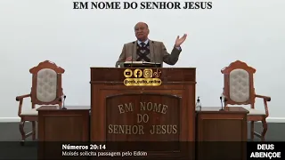 SANTO CULTO A DEUS (VÍDEO) - SEG - 08/01/2024 - 10hs - NÚMEROS - CAP. 20 VERS. 14