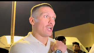Usyk IMMEDIATE REACTION TO TYSON FURY SPLIT DECISION WIN OVER NGANNOU
