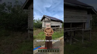 Seperti ini kah VILLAGER di Dunia Nyata 😱#shorts #minecraft