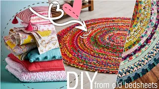 Repurpose Old Bedsheets | Reuse Bedsheets  - Home Decor Ideas