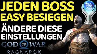 God of War Ragnarök easy jeden Boss besiegen Tipps und Tricks Einstellungen Boss Fight deutsch Bosse