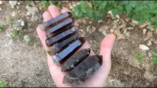 Mining for Smoky Quartz Crystals