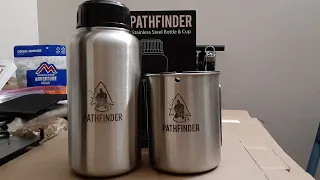 Pathfinder stainless steel 32oz Bottle&Nesting cup set