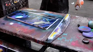 Amazing Spray Paint Art Times Square New York City In 2021!!!