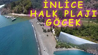 Göcek İnlice Halk Plajı (Drone çekimli)