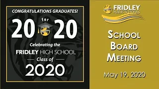 Fridley School Board Meeting - May 2020