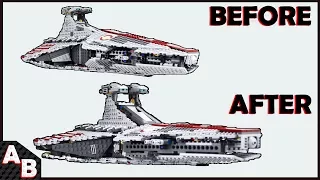 The BEST Way How to MODIFY/FIX Lego Venator-Class Republic Attack Cruiser! (No Extra pieces) 8039