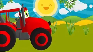 Песенка - ЕДЕТ ТРАКТОР - Развивающие мультики для детей - Синий трактор