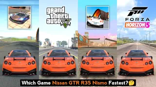 Nissan GTR R35 Nismo Top Speed in Extreme Car, GTA 5, Car Stunt Races, Forza Horizon 5 - Car Game