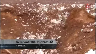 ‼️Глава Роскосмоса показал огромную воронку от попадания лишь одного блока ракеты "Сармат" (причем д