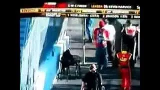 JEFF GORDON VS CLINT BOWYER NASCAR Fight 2012 REAL VIDEO Phoenix