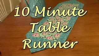 10 Minute Table Runner | The Sewing Room Channel