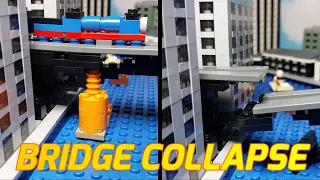 LEGO Bridge Collapse Part 2 (Tugs High Tide remake)