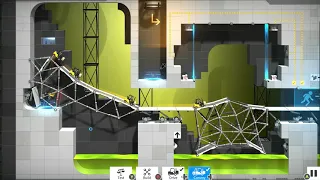 Bridge Constructor Portal Level 20 Walkthrough - High Energy Pellet 02