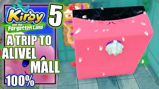 Kirby and the Forgotten World - A Trip to Alivel Mall - All Waddle Dees 100% - Walkthrough Part 5