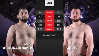 Муса Абдурахманов vs. Исмаил Сагов | Musa Abdurakhmanov vs. Ismail Sagov | ACA YE 38