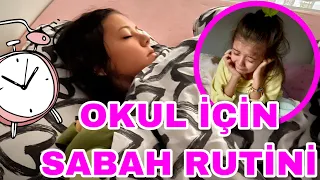 OKUL İÇİN SABAH RUTİNİ || EFLİN ÇOK AĞLADI !! ZEYBEK AİLESİ