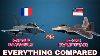 RAFALE DASSAULT  FRANCE  VS F 22 RAPTOR   UNITED STATES  FULL COMPARISON  WICH IS THE BEST