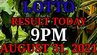 LOTTO RESULT TODAY 9PM DRAW AUGUST 31,2021