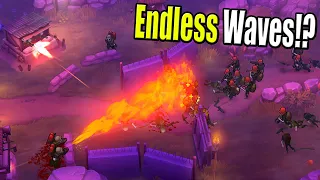 Defending Against ENDLESS Waves of Enemies!? - Guns Up! Battle Simulator