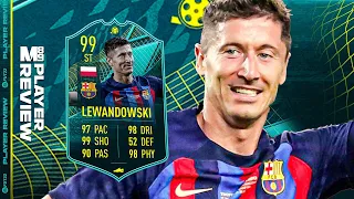 99 MOMENTS LEWANDOWSKI PLAYER REVIEW | FIFA 22 Ultimate Team