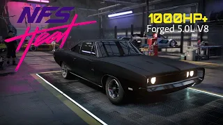 Need for Speed Heat - 1000HP+ Highest Horsepower Car!! (Dodge Charger Customization) - CobraYT