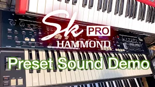 HAMMOND SKPRO Preset Sound Demo（No talk）