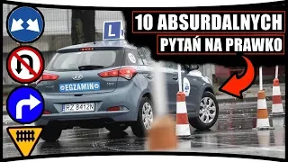 10 Najtrudniejszych Pytań Na Prawo Jazdy 2019 (ABSURD !!!)