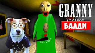 СОБАКА ИГРАЕТ В GRANNY ►МОД  БАЛДИ ГРЕННИ ► Dog playing Baldi in Granny