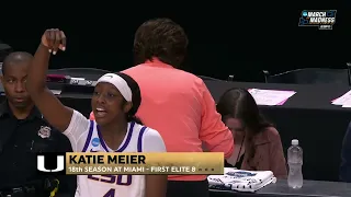 2023/03/26 - #9 Miami vs #3 LSU - Elite 8 NCAA Women's Basketball Tournament -