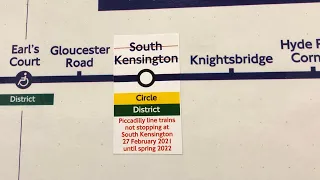 London Underground Piccadilly Line | Green Park - Hammersmith (Feat. Closed Stn South Kensington)