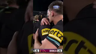 Father and son - winning a THIRD Premiership in a row together. 🐾🖤  #NRLGF #9WWOS #NRL