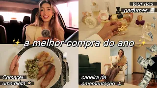 COMPRINHA do ANO, TOUR nos PERFUMES, NOVA DIETA, NOVIDADES no APÊ 🛍️✨💘 Cacá Anjos